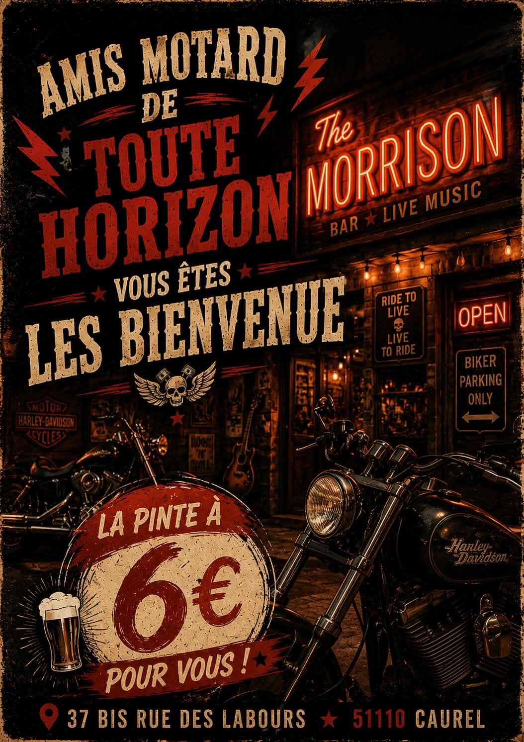 uniquement pour les bikers, et tous les jeudis pour les bikers