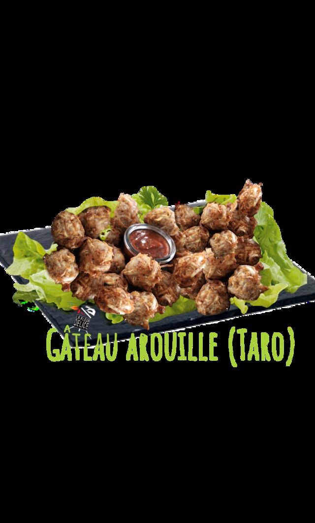 gâteaux arouile des beignet apelet (taro) et un beignet tres croquante que lon peux manger saler ou sucre a toute heure 