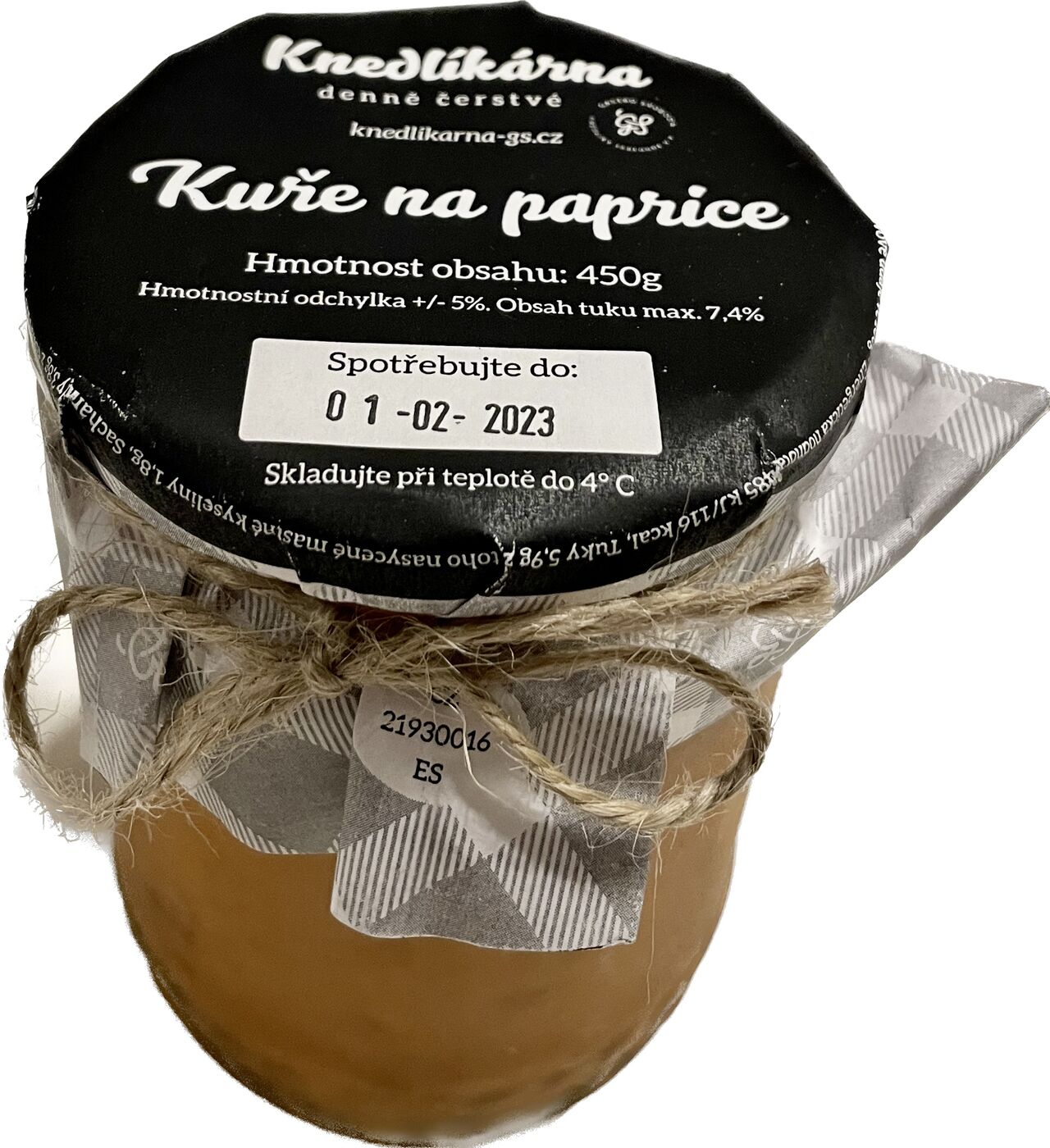 Kuře na paprice / 450g / 145.-Kč