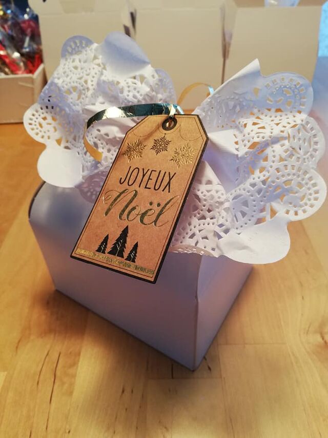 Coffret de biscuits de Noël personnalisable sur demande