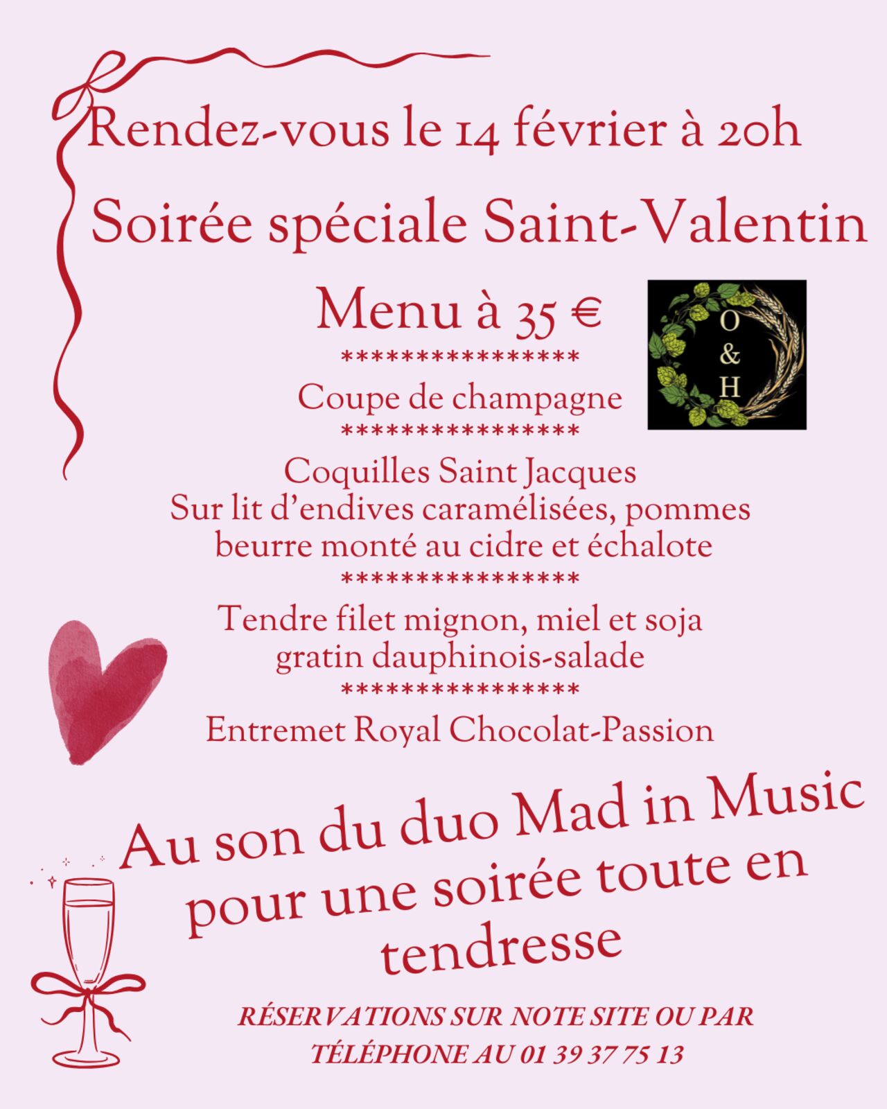 Soirée Saint Valentin