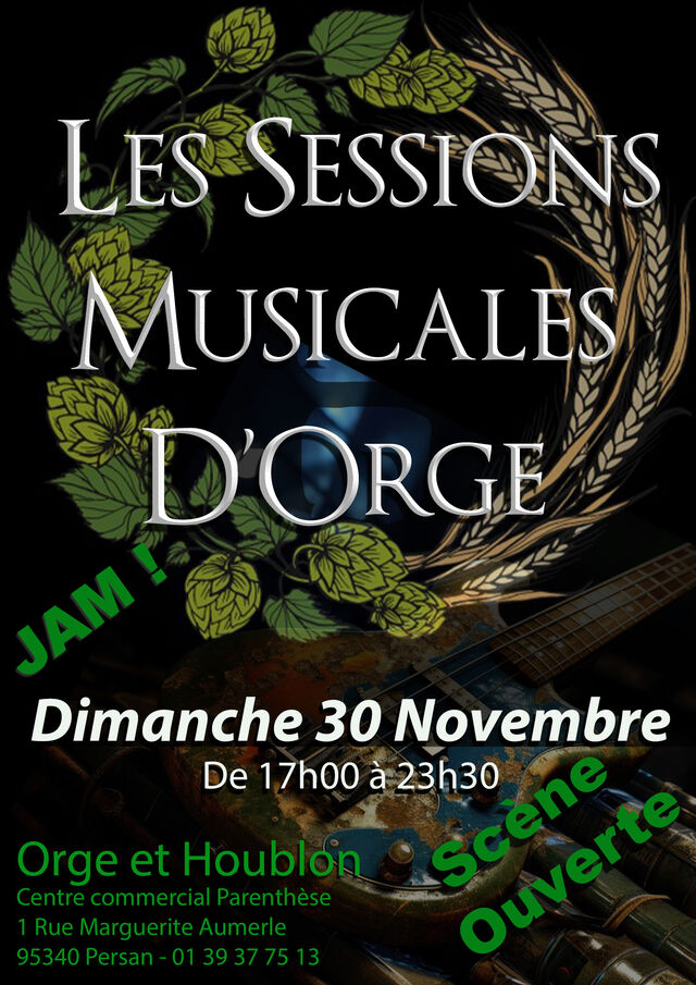 Jam session dimanche 30 novembre à 17