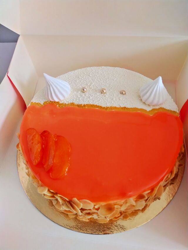 Entremets vanille Insert abricot