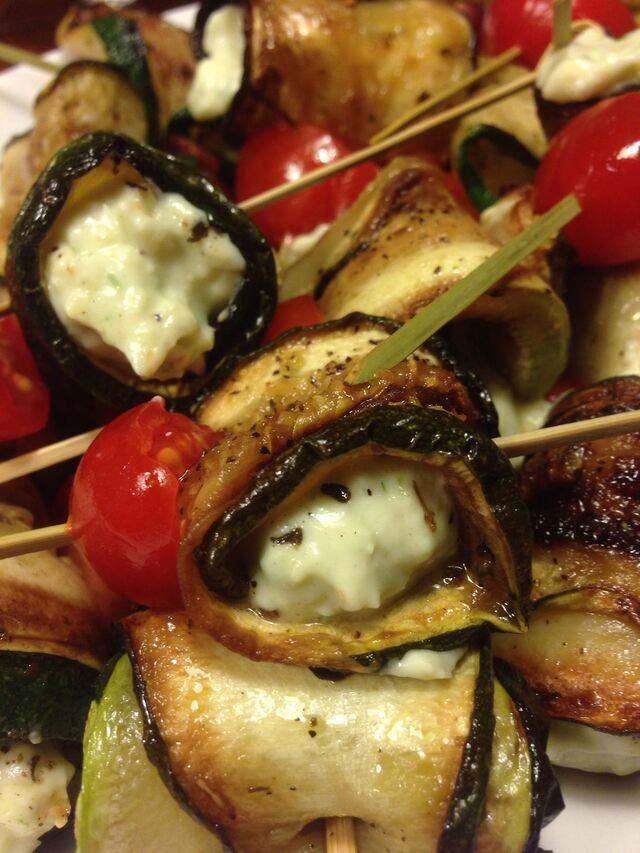 Bouchées courgettes - chèvre