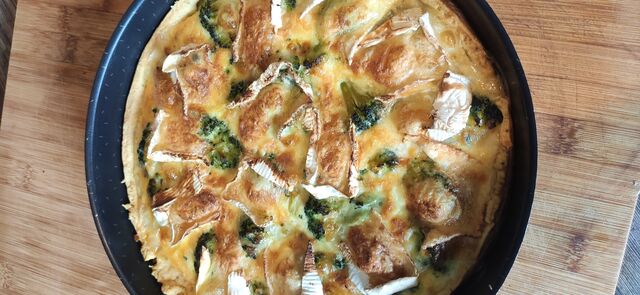 Quiche camembert brocolis 