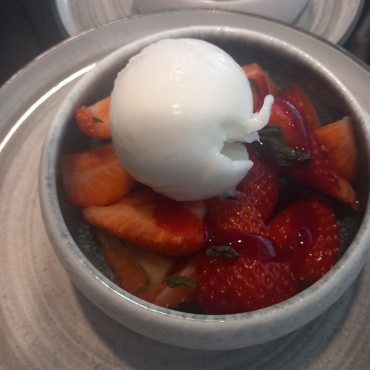 Gariguettes de Touraine sorbet yuzu