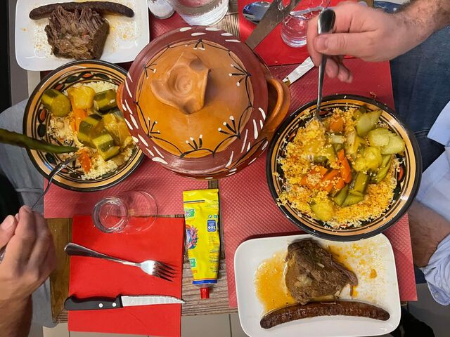 Couscous au bœuf et aux légumes 