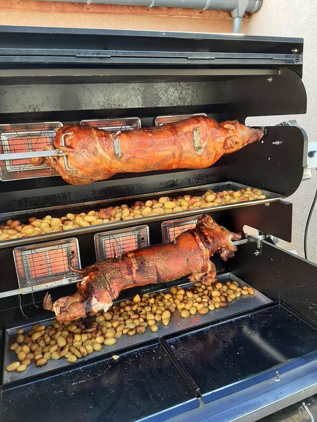 remorque double broche