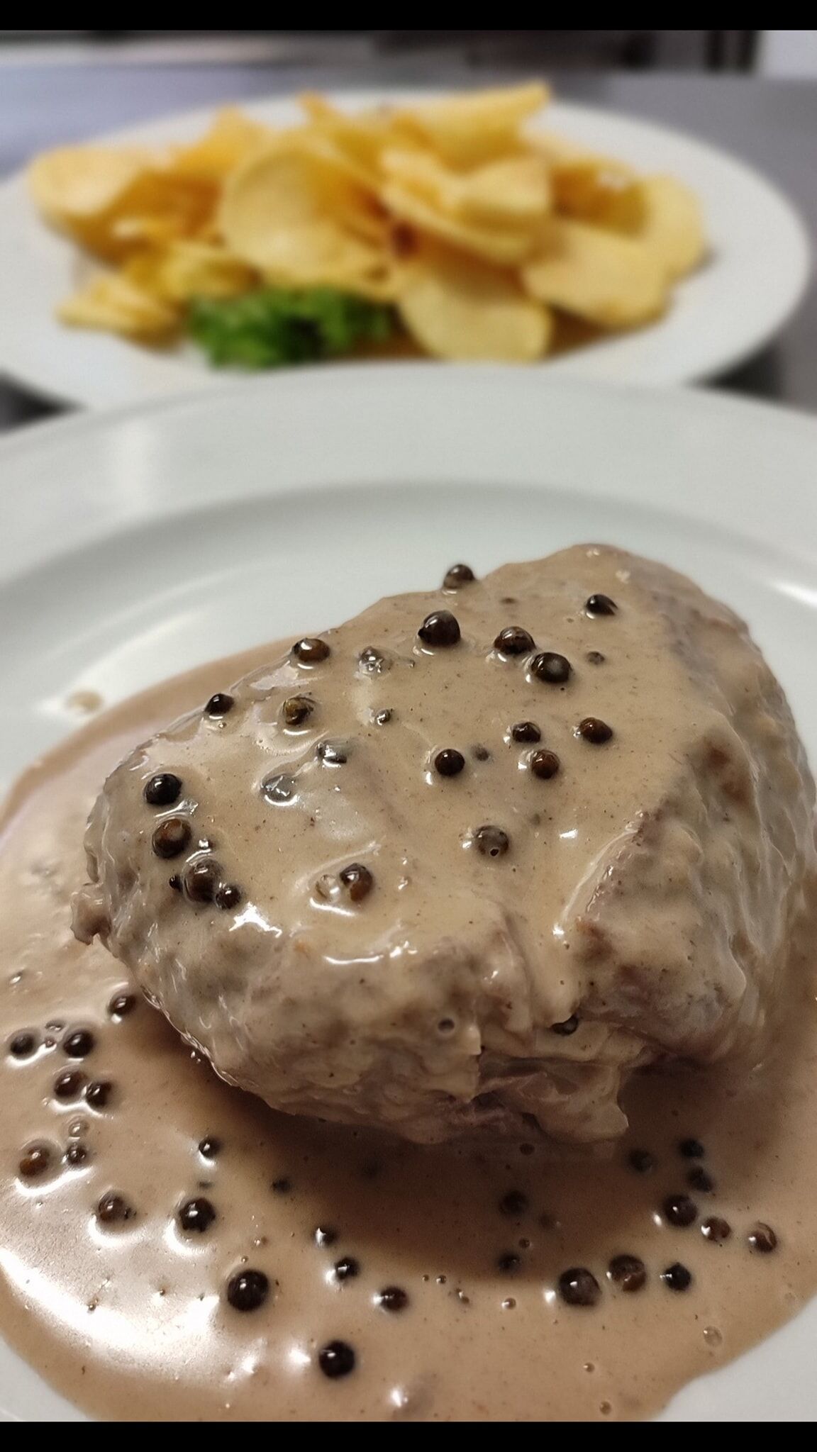 Filetto al pepe verde