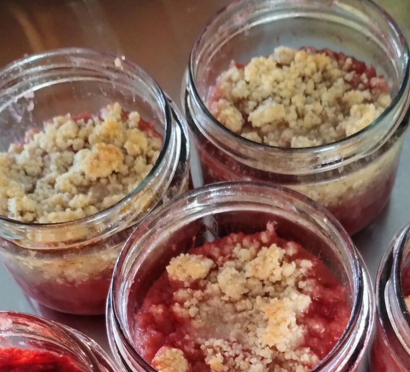 crumble pomme fraise