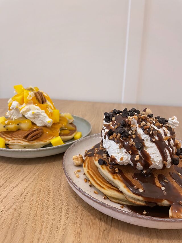 Pancakes coulis choco/fruity