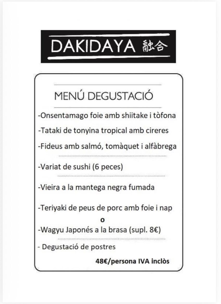 El menú 