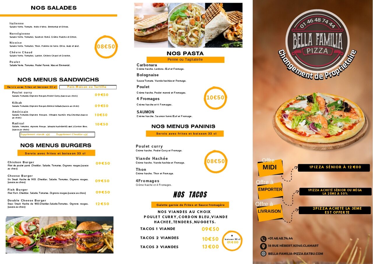 Notre Menu