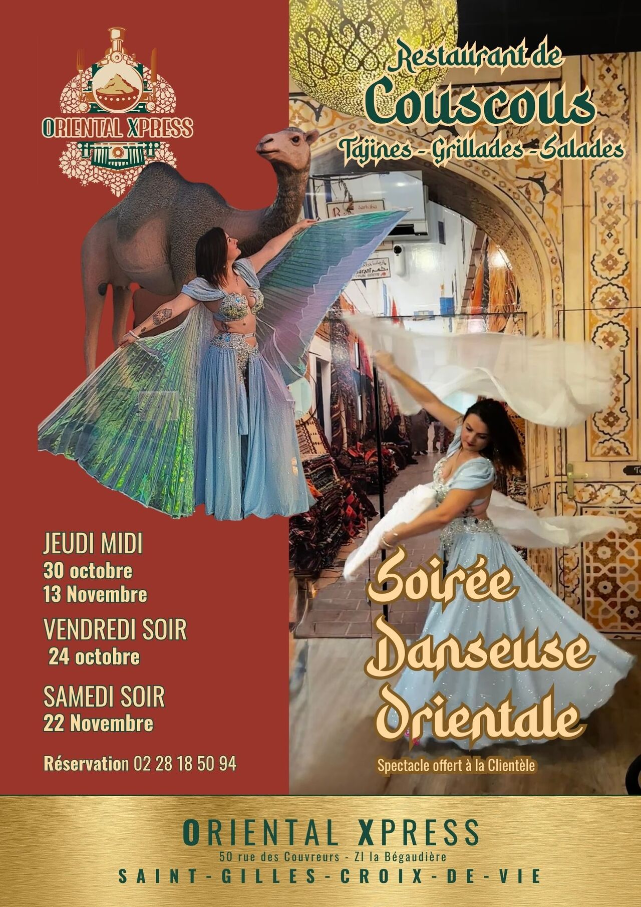 SOIREE DANSEUSEUSE ORIENTALE