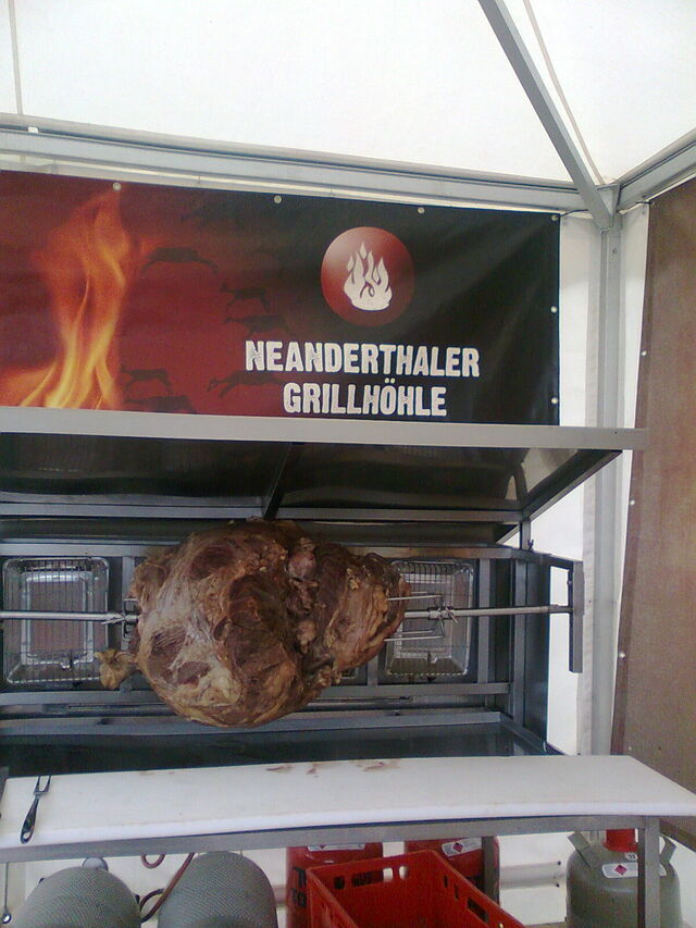 Ochsenkeule am Spieß