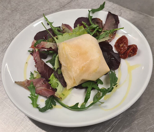 Croustillant de chavignol aux pommes