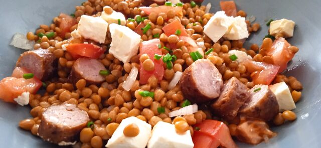 Salade de lentilles à la féta
