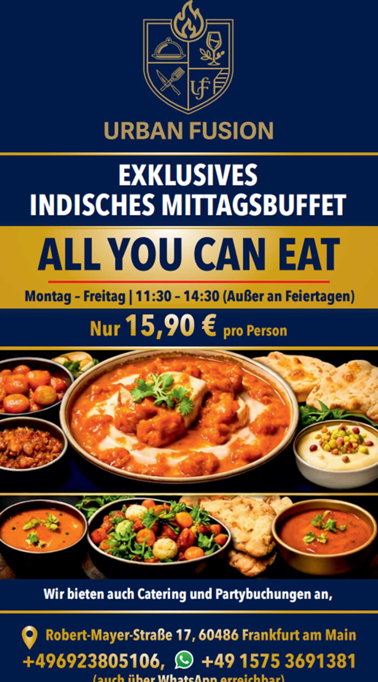 Business Mittagsbuffet in Frankfurt