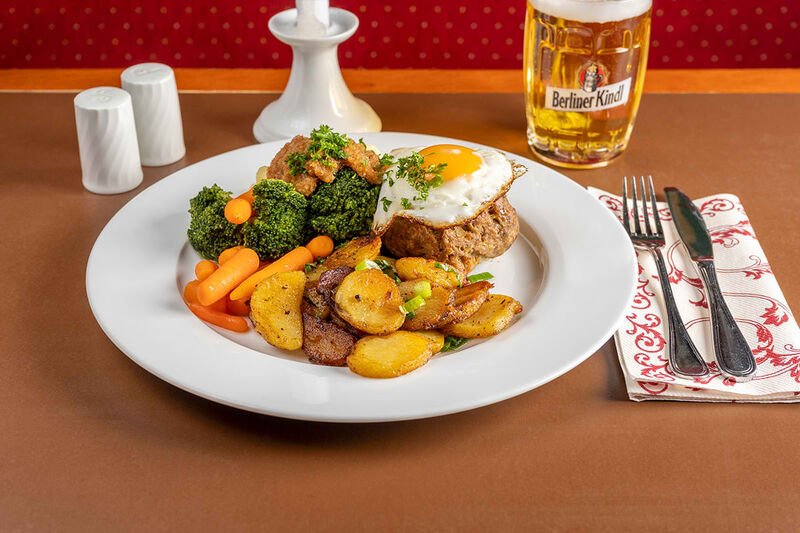 Hausgemachte Pfannenboulette