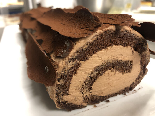 Bûche au chocolat