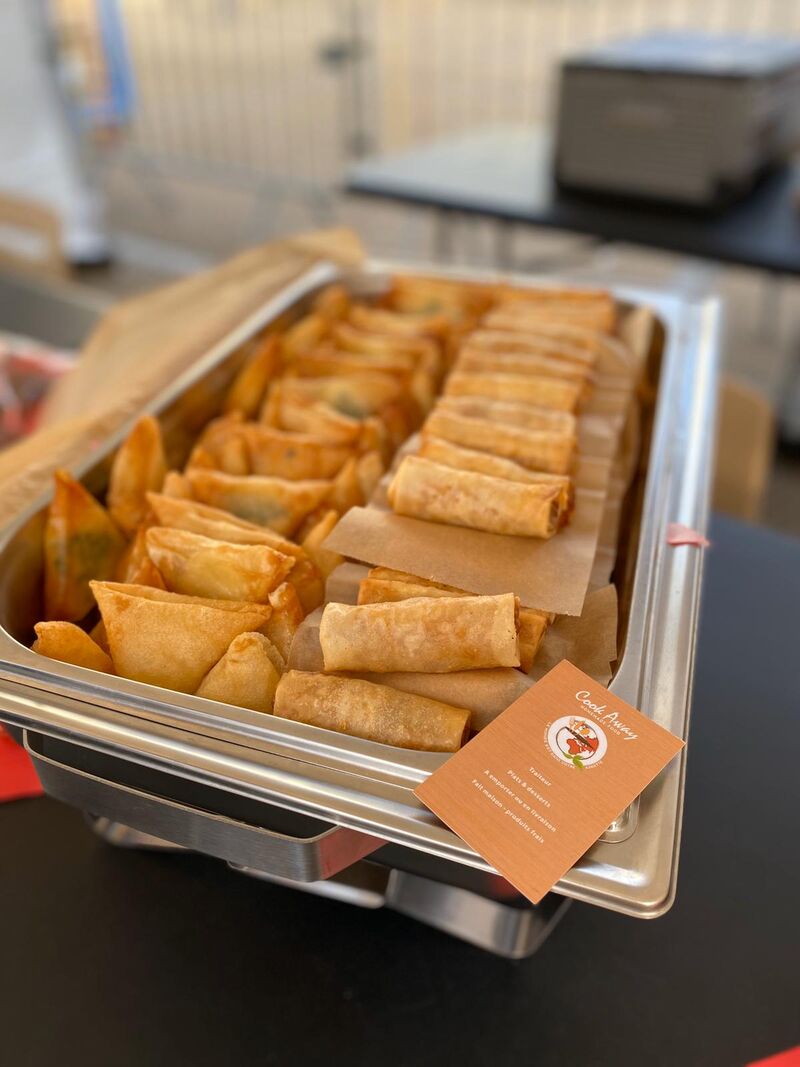 Mini Nems et bricks thon aux olives et fromage 