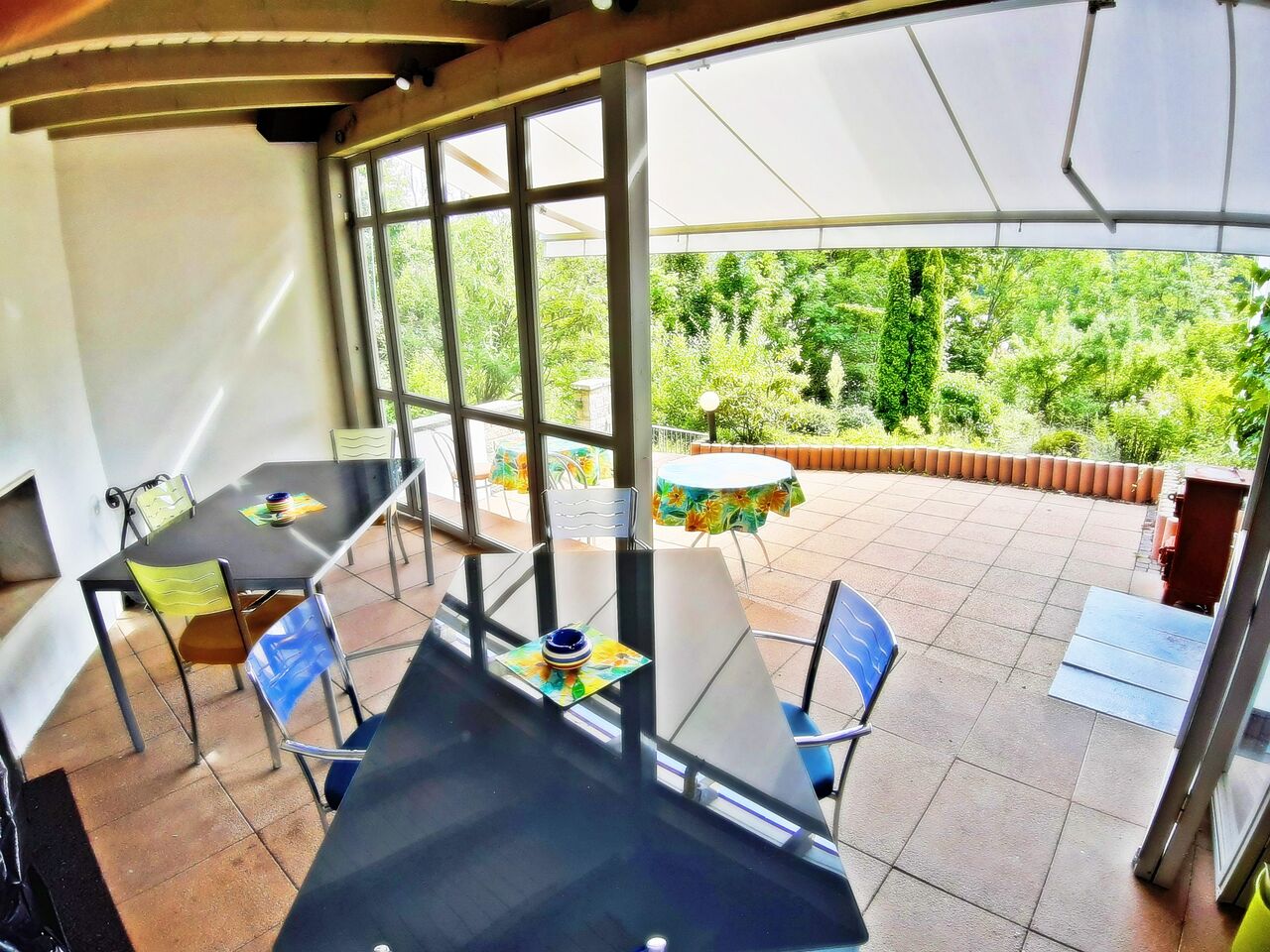 Sicht aus dem Kamin Pavillon in Richtung Süden