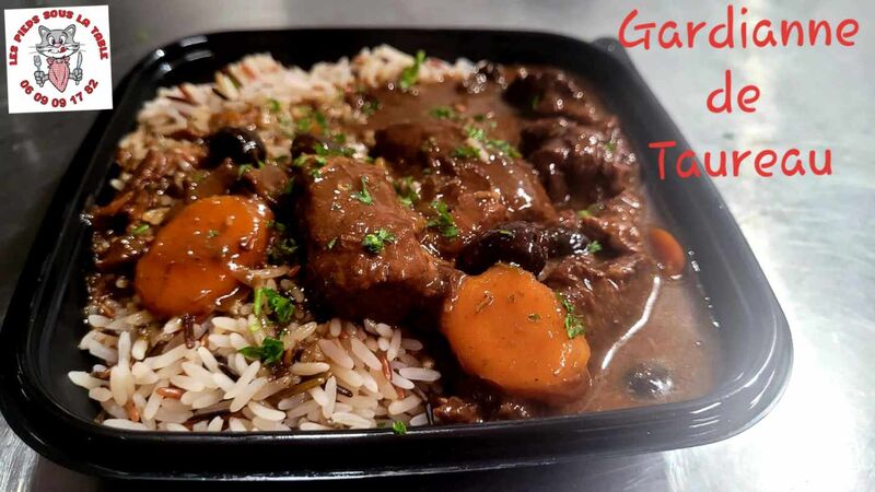 Gardianne de Taureau, riz sauvage