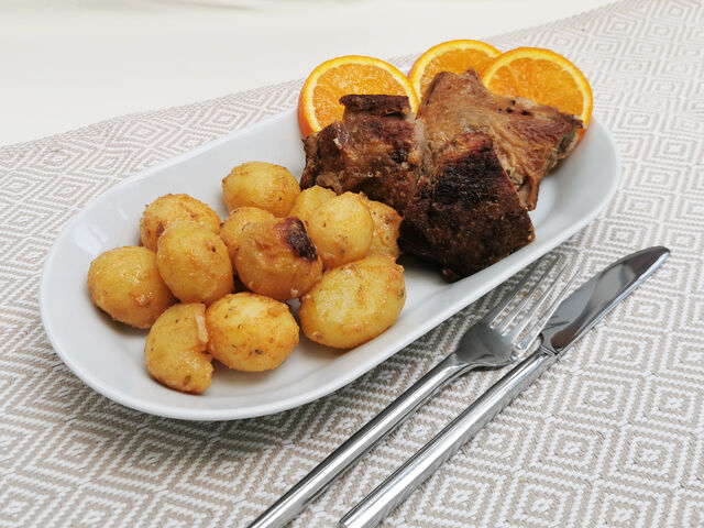 PATO ASSADO COM LARANJA