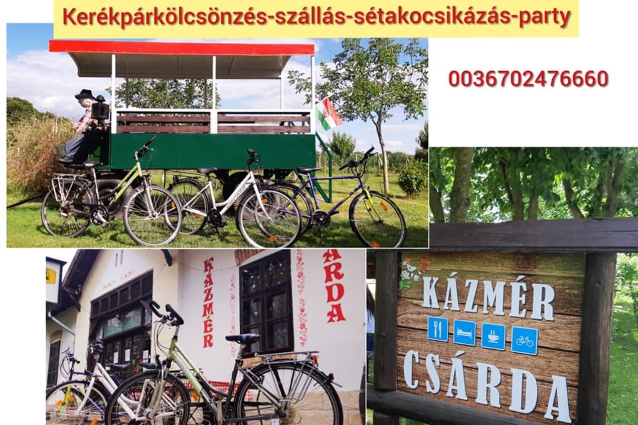 Kerékpár kölcsönzési és sétakocsikázási lehetőség!