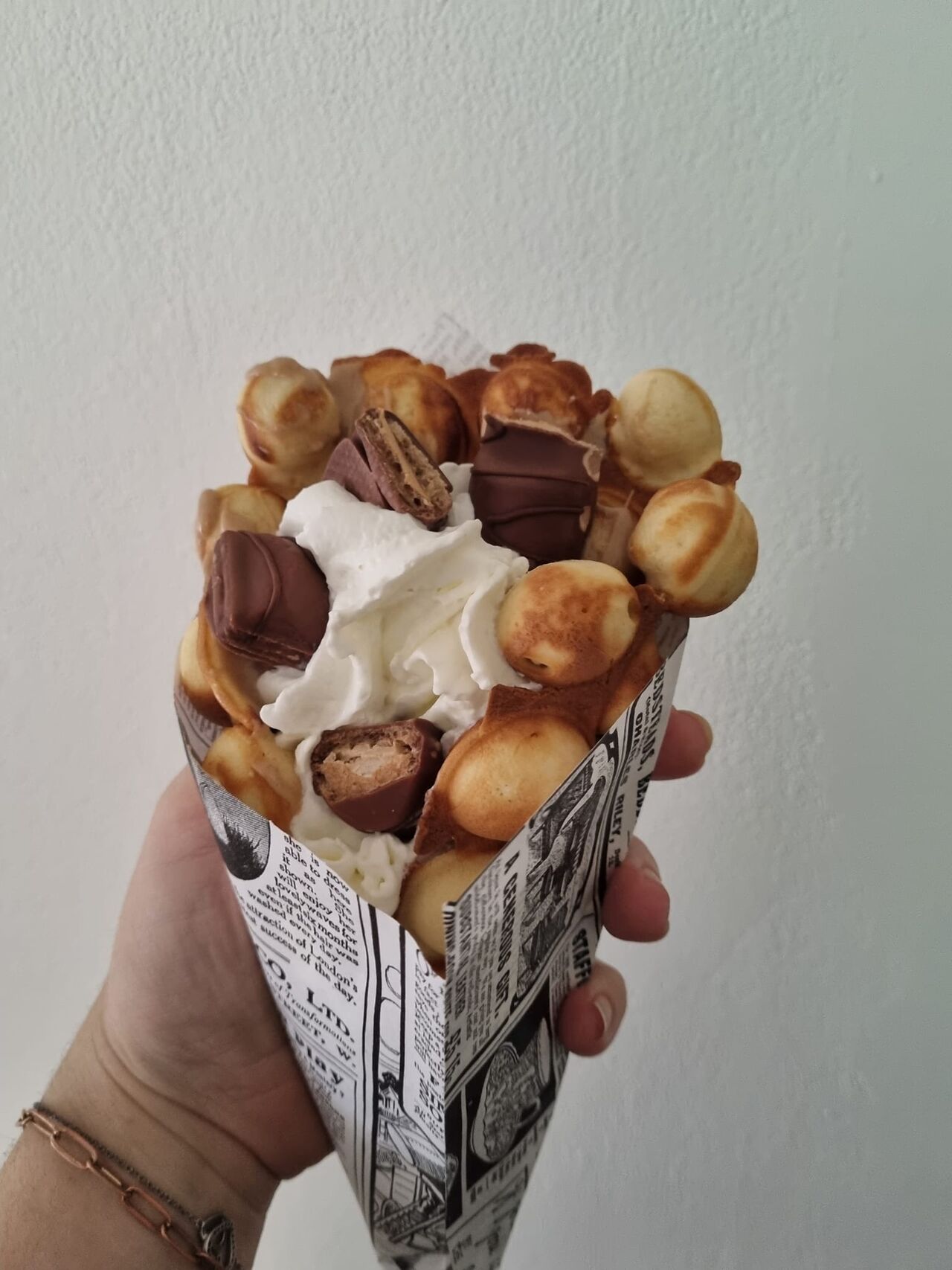 Bubble gaufre & topping bueno 5€50 et sans topping 4€50