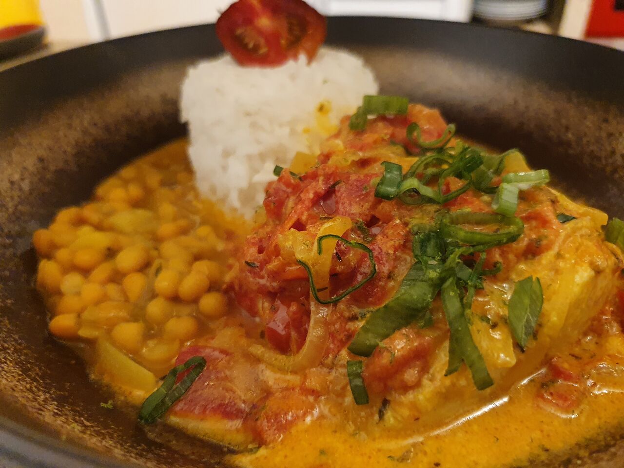 Carry de poisson coco et citron vert