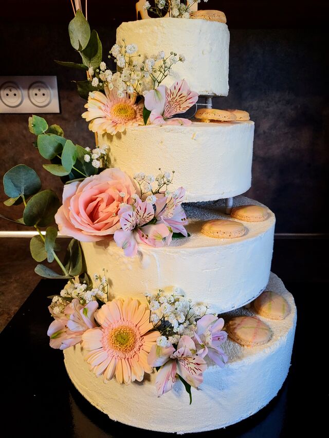 gateau 4 etages MARIAGE 