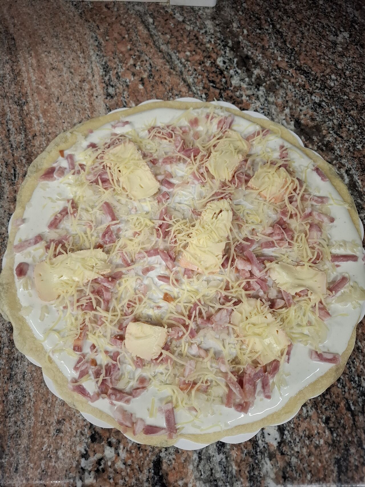 Tarte flambée Munster 