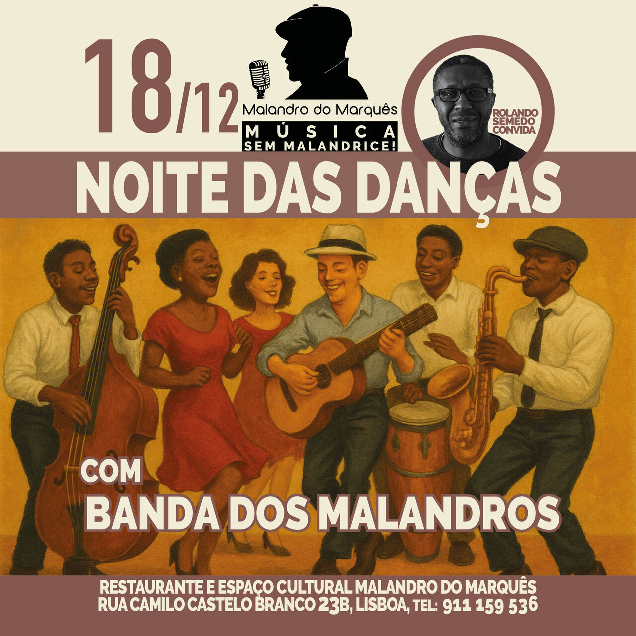 Noite das Danças com Banda dos Malndros