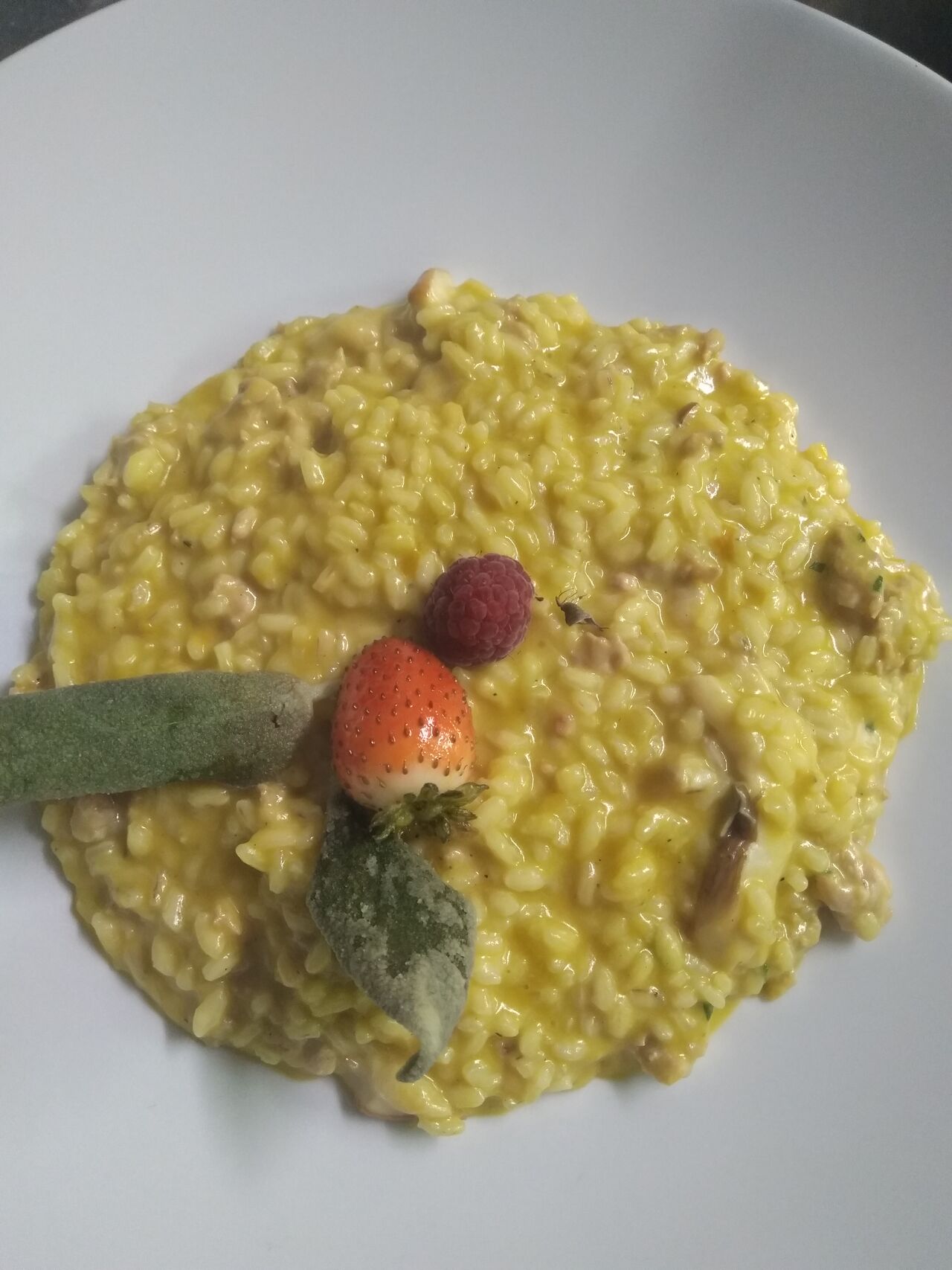 Risotto con mele di Zevio,zucca, tastasal