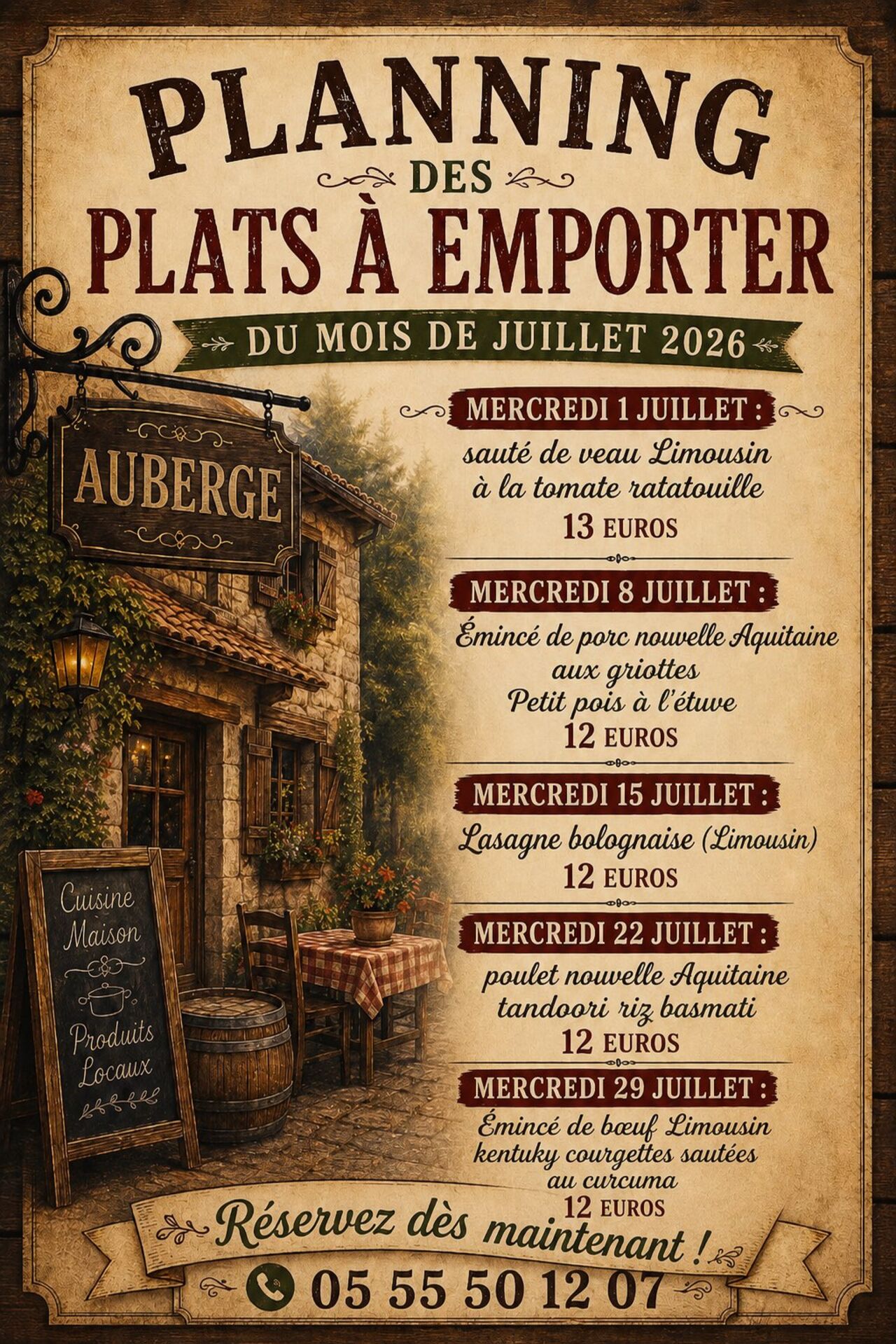 Plats à emporter