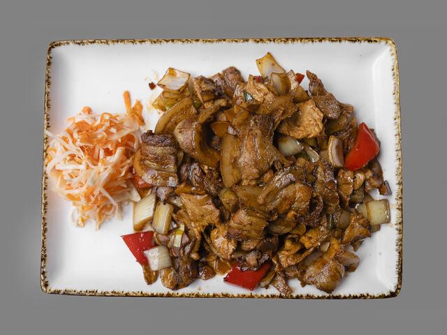 40 Vepřová panenka s bůčkem s rýží