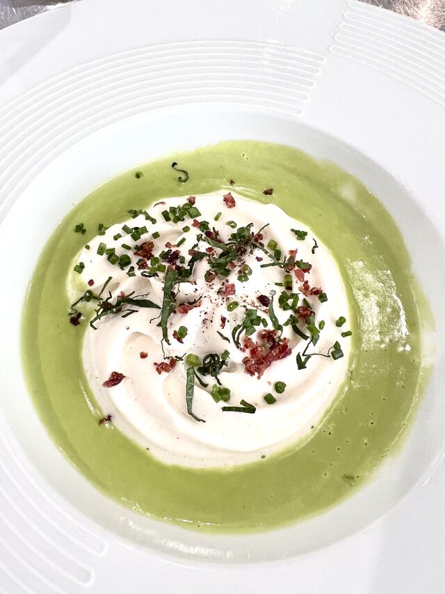 Soupe de petits pois