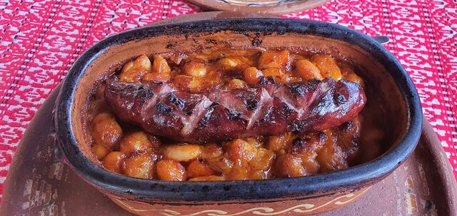 Gravce na tavce sa domacom kobasicom