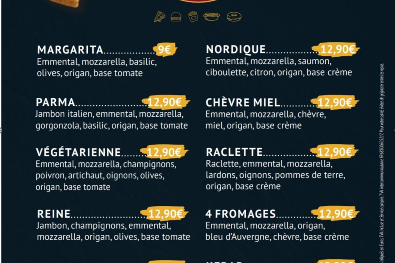 Chaque Samedi et Dimanche Soir PIZZAS À EMPORTER