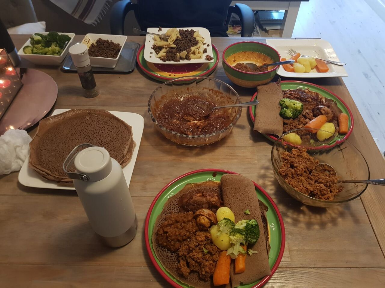 Ethiopisch maaltijden.