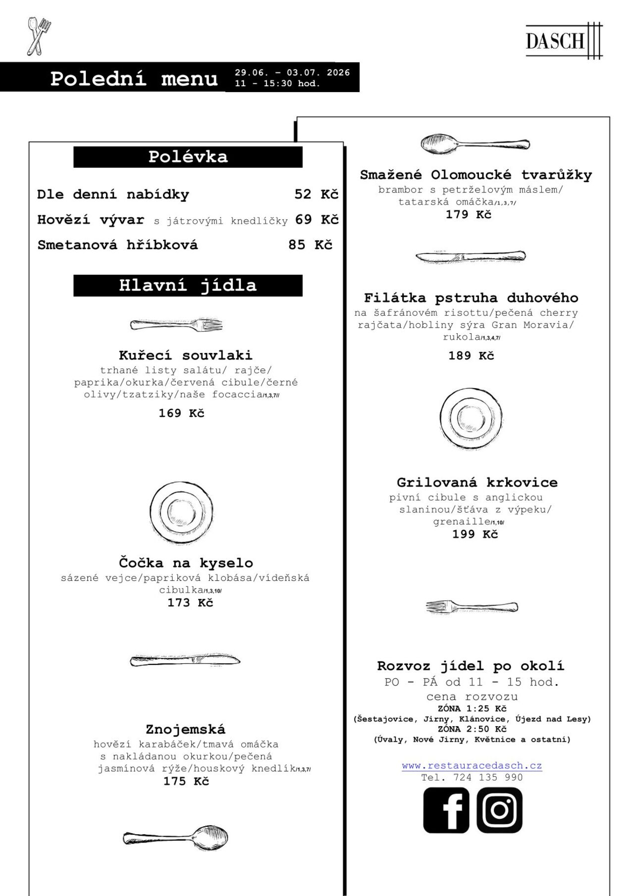 Polední menu