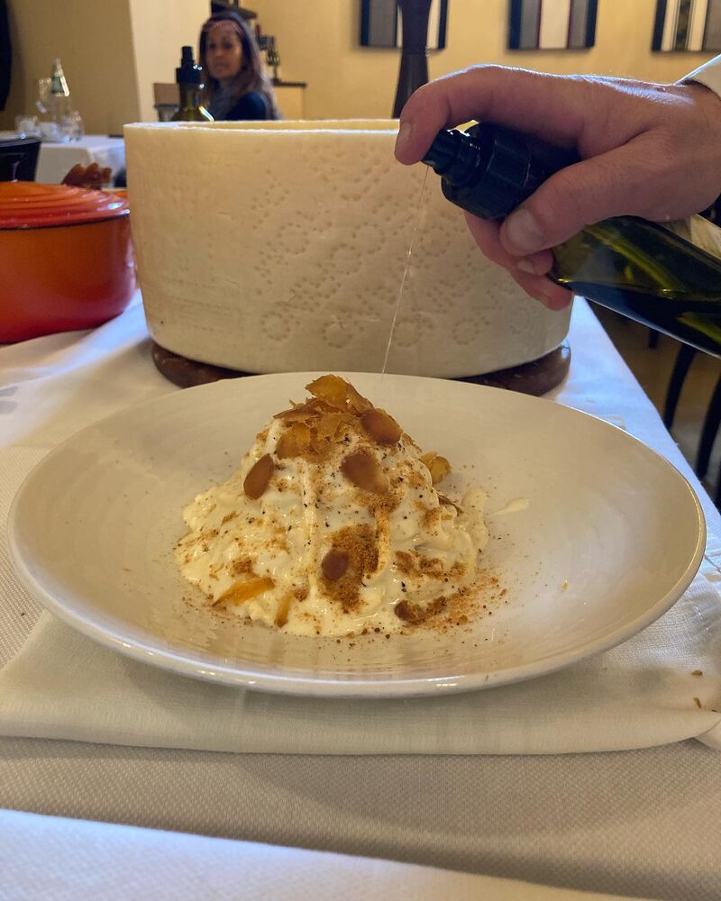 Tagliolini bottarga e pecorino