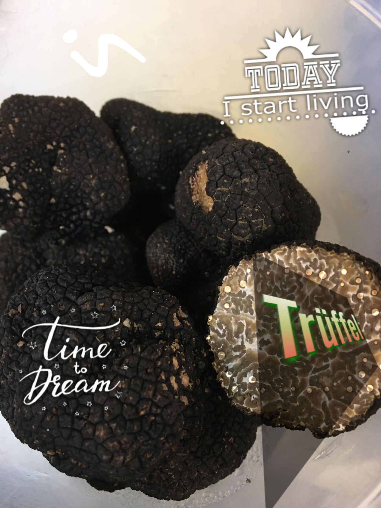 Frische schwarze Trüffel