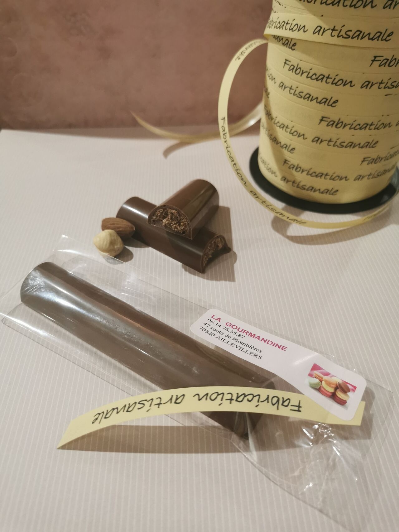 Barre snacking fourrée praliné amande noisette crunchy 2.55€ les 35g