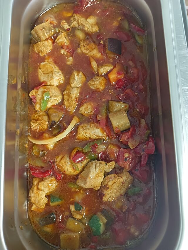 Polędwica w sosie na ostro