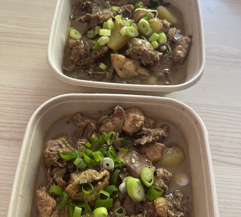 Le poulet au feu de bois 