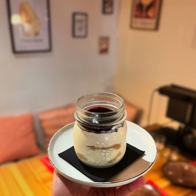 Le tiramisu Génépi/myrtilles