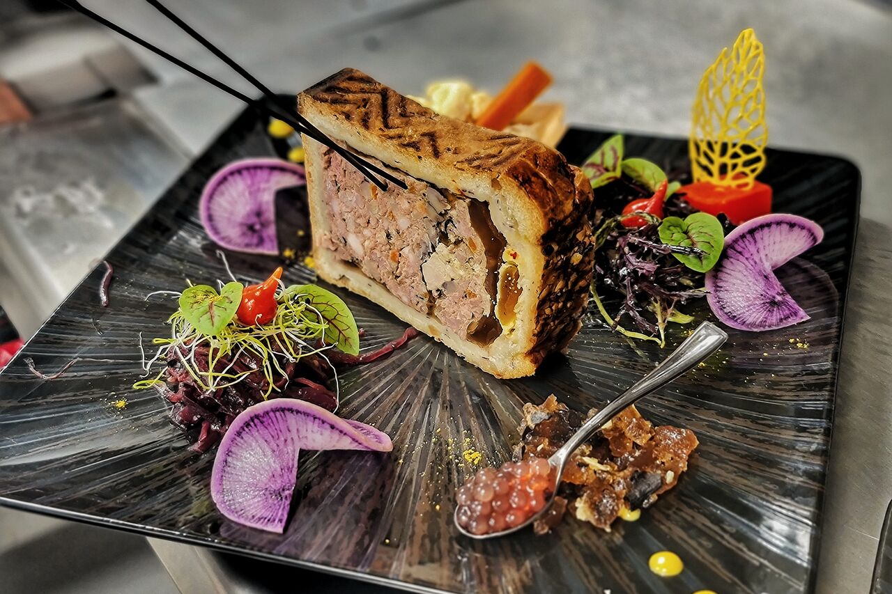 Pâte croûte canard truffe et foie gras