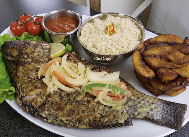 Venez découvrir tous nos aliments typiques pour préparer vos plats les plus délicieux .... Attiéké,alloco,tilapia braisé?